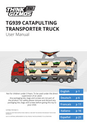 THINK GIZMOS TG939 CATAPULTING TRANSPORTER TRUCK Bedienungsanleitung