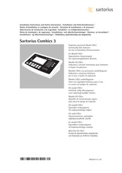 Sartorius Combics 3 Installations- Und Sicherheitshinweise