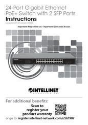 Intellinet Network Solutions PS-24G02-370WB Bedienungsanleitung