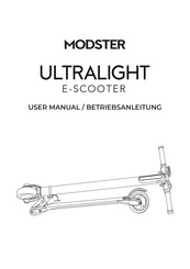 Modster ULTRALIGHT Betriebsanleitung