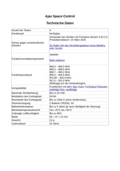 AJAX SpaceControl Kurzanleitung
