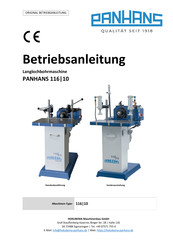 PANHANS 116 10 Betriebsanleitung
