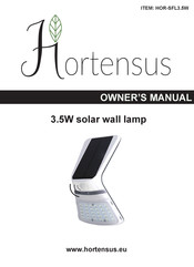 Hortensus HOR-SFL3.5W Bedienungsanleitung