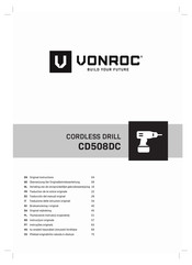 VONROC CD508DC Bersetzung Der Originalbetriebsanleitung
