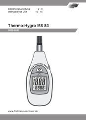 Dostmann Electronic Thermo-Hygro MS 83 Bedienungsanleitung