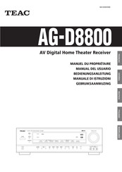 Teac AG-D8800 Bedienungsanleitung