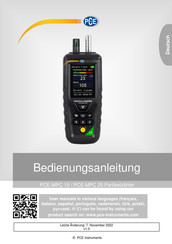 PCE Instruments PCE-MPC 25 Bedienungsanleitung