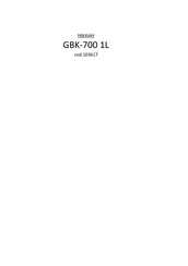 Blackstone GBK-700 1L Bedienungsanleitung