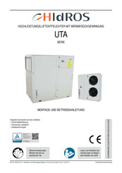 HIDROS UTA Serie Montage- Und Betriebsanleitung