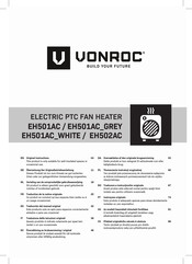 VONROC EH502AC Bersetzung Der Originalbetriebsanleitung