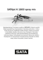 SATA SATAjet K 1800 spray mix Betriebsanleitung
