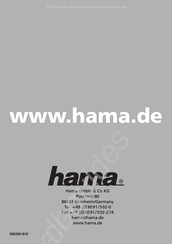 Hama 00062868 Bedienungsanleitung