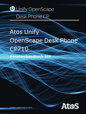 Atos Unify OpenScape Desk Phone CP710 Benutzerhandbuch