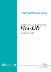 ato form Vita-Lift HMV 22.40.01.1036 Gebrauchsanweisung