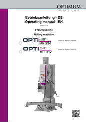 Optimum Opti mill MH 35G Betriebsanleitung