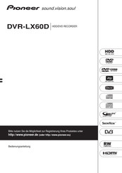 Pioneer DVR-LX60D Bedienungsanleitung