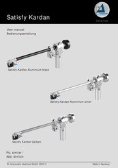 clearaudio electronic Satisfy Kardan Aluminium silver Bedienungsanleitung