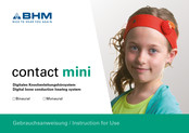 BHM contact mini Gebrauchsanweisung