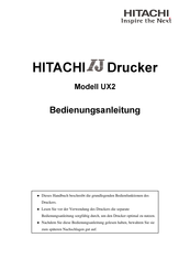 Hitachi UX2 Bedienungsanleitung