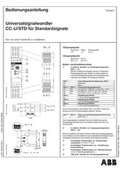 ABB CC-U/STD Bedienungsanleitung