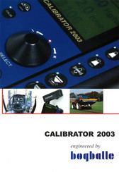 bogballe CALIBRATOR 2003 Bedienungsanleitung