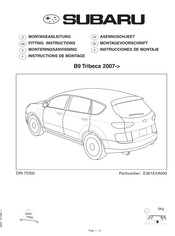 Subaru E361EXA000 Montageanleitung