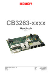 Beckhoff CB3263-Serie Handbuch