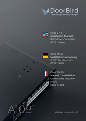 DoorBird A1081-Serie Installationsanleitung