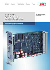 Bosch Rexroth VT-HACD-DPC Inbetriebnahme- Und Bedienungsanleitung
