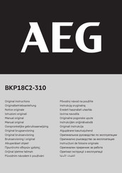 AEG BKP18C2-310 Originalbetriebsanleitung