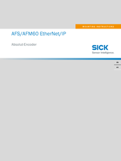 SICK AFS60 EtherNet/IP Montageanleitung