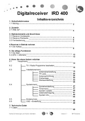 FTE Maximal IRD 400 Bedienungsanleitung