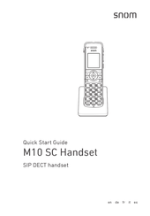 Snom M10 SC Handset Schnellstartanleitung