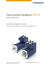 Nanotec PD4-E591L42-E-65-5 Technisches Handbuch