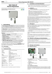 elsner elektronik KNX TH65-AP Technische Daten Und Installationshinweise
