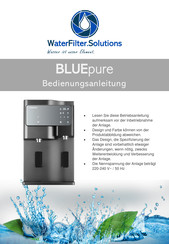 WaterFilter.Solutions BLUEpure Bedienungsanleitung