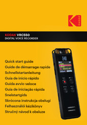 Kodak VRC550 Schnellstartanleitung