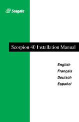 Seagate Scorpion 40 Installationshandbuch