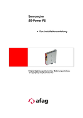 afag SE-Power FS Kurzinstallationsanleitung