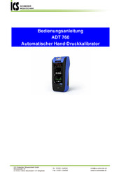 ICS Schneider Messtechnik ADT 760 Bedienungsanleitung