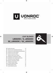 VONROC LB502DC Bersetzung Der Originalbetriebsanleitung