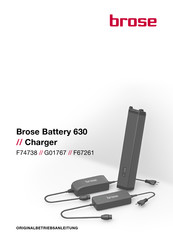 brose Battery 630 Charger Originalbetriebsanleitung