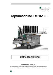 Mayer TM 1610F Betriebsanleitung