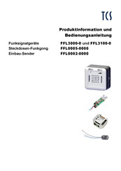 TCS FFL3000-0 Produktinformation Und Bedienungsanleitung