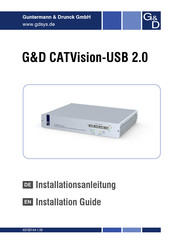 Guntermann & Drunck CATVision-USB 2.0 Installationsanleitung