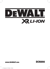 DeWalt DCN890 Bedienungsanleitung