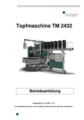 Mayer TM 2432 Betriebsanleitung