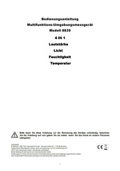 Cem 8820 Bedienungsanleitung