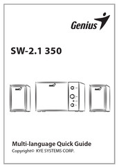 Genius SW-2.1 350 Kurzanleitung