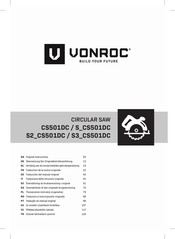 VONROC S3 CS501DC Bersetzung Der Originalbetriebsanleitung